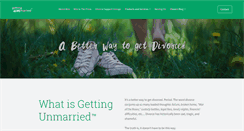 Desktop Screenshot of getting-unmarried.com