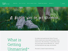 Tablet Screenshot of getting-unmarried.com